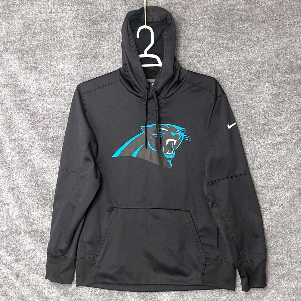 Nike NFL Carolina Panthers Dri-FIT Black Hoodie Mens Large 829435-010